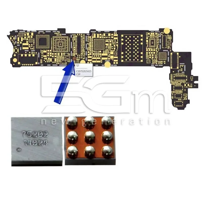 Control Ic Carica Iphone 4