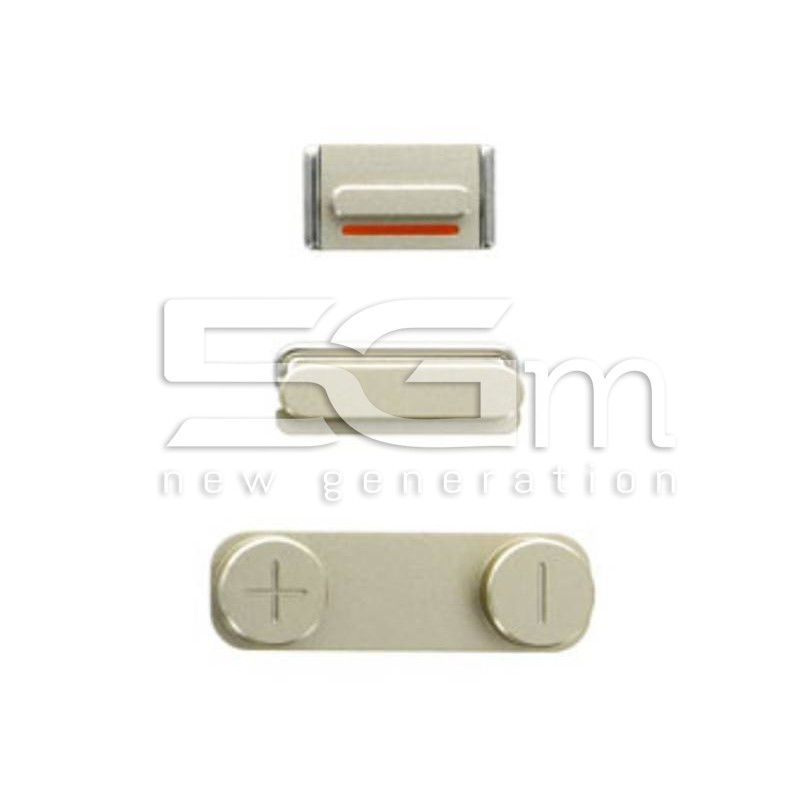 Iphone 5s Gold External Buttons Kit