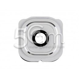 Vetrino + Frame Fotocamera Samsung G925 S6 Edge x Versione Bianco