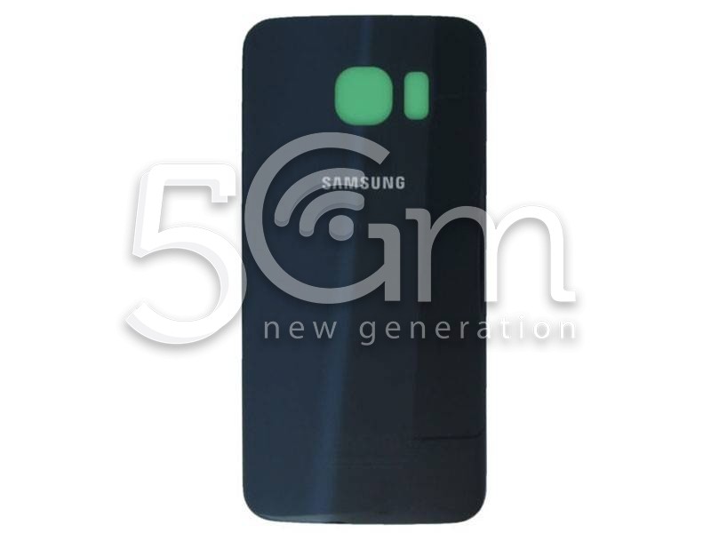 Retro Cover Blu Scuro + Adesivo Guarnizione Samsung SM-G925 "x Ver Nero Ori