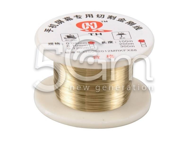 Very Thin Steel Wire '0,11 Millimetri' Suitable for the Separation of Glass