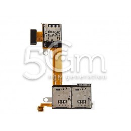 Lettore Dual SIm + Memory Card Flat Cable Xperia M2