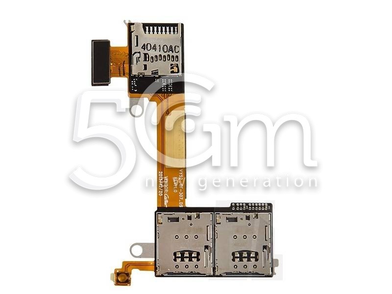 Lettore Dual SIm + Memory Card Flat Cable Xperia M2