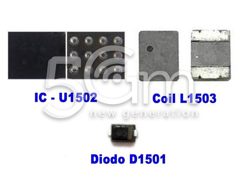 Kit Riparazione Backlight IC Coil Diode iPhone 6