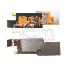 Lettore Sim Card Flat Cable + Supporto Huawei Y300