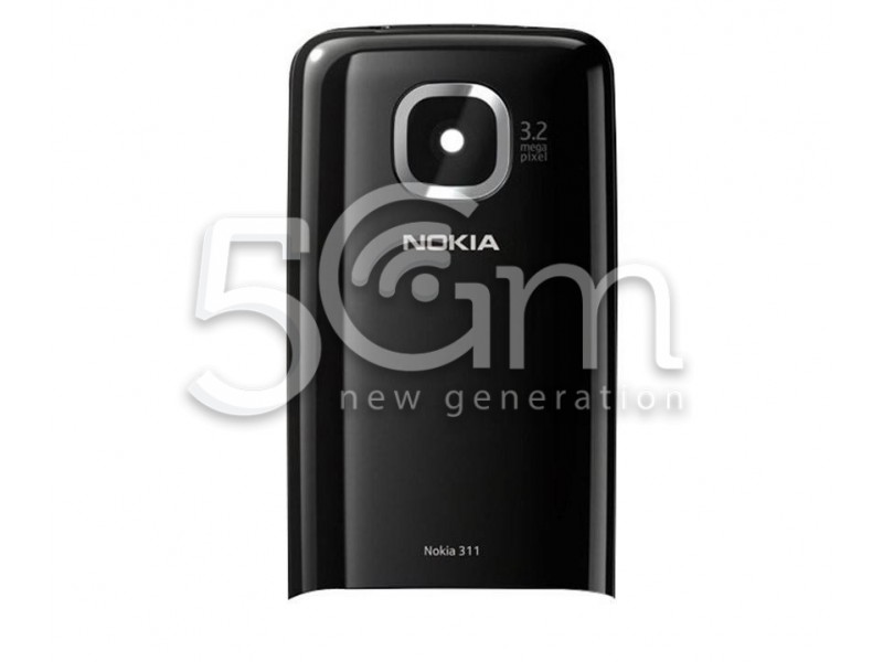 Nokia 311 Asha Black Back Cover