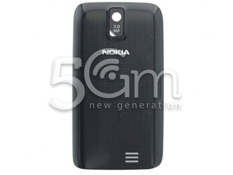 Nokia 308 Asha Black Back Cover