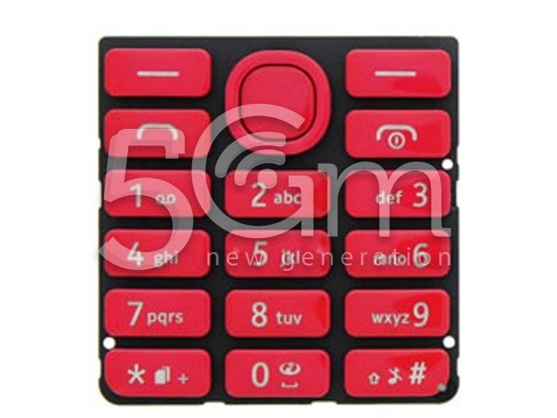 Nokia 206 Red Keypad