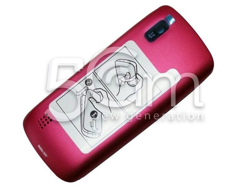 Retro Cover Pink Nokia 300 Asha
