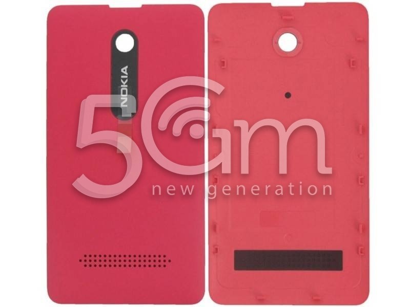 Nokia 210 Asha Magenta Red Back Cover