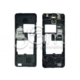Nokia 206 Dual Sim Black Middle Frame