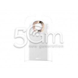 Nokia C2-06 Gold White Back Cover + Camera Glass Lens