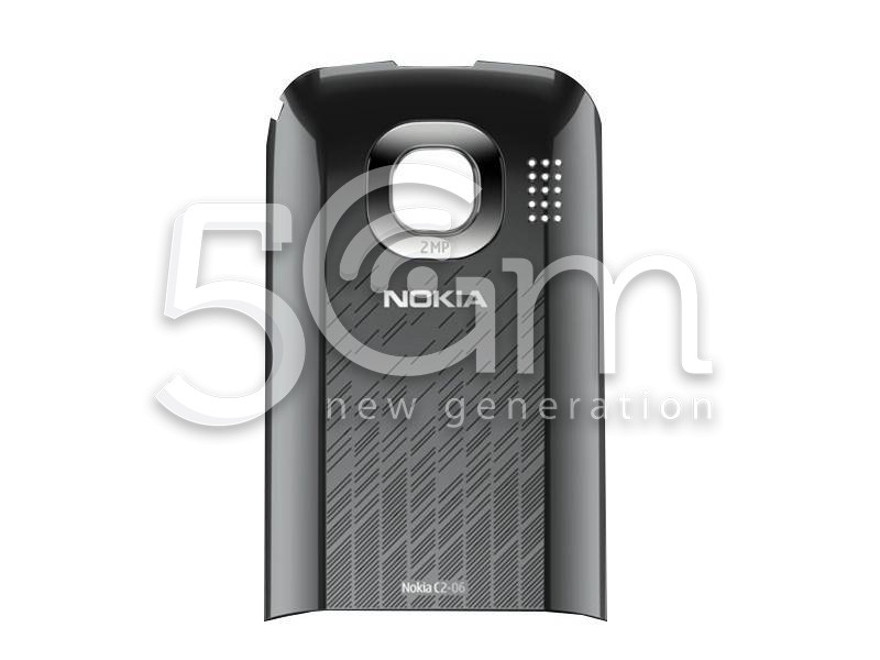 Retro Cover Grigio Silver + Vetrino Camera Nokia C2-06