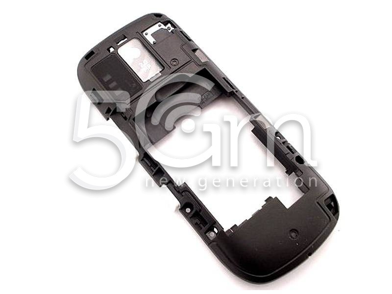 Nokia 203 Asha Black Middle Frame + White External Keys