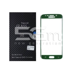 Premium Tempered Glass Protector Green Samsung SM-G925 S6 Edge