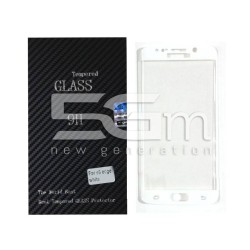 Premium Tempered Glass Protector White Samsung SM-G925 S6 Edge