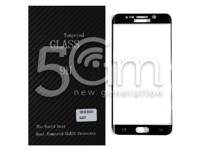 Premium Tempered Glass Protector Black Samsung SM-G928 S6 Edge+