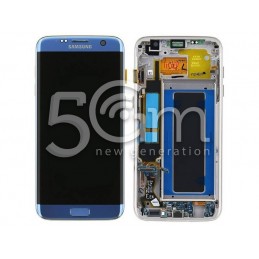 Display Touch Light Blue + Frame Samsung SM-G935 S7 EDGE OEM