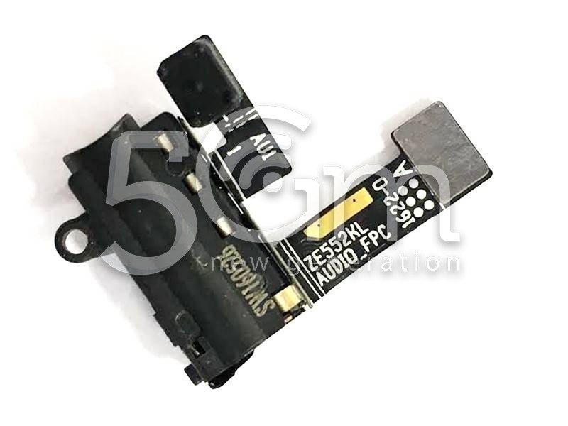 Jack Audio Black Flat Cable Asus ZenFone 3 ZE520KL