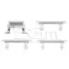 Side Keys Buttons Set Silver iPhone 7