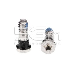 Charger Connector Bottom Screw/1set with 2pcs silver