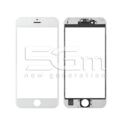 Vetro Bianco Con Pellicola Oca + Frame iPhone 6S