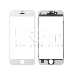 Vetro Bianco Con Pellicola Oca + Frame iPhone 6S Plus
