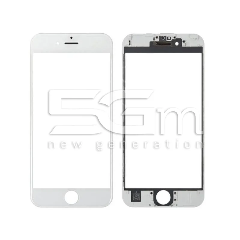 Vetro Bianco Con Pellicola Oca + Frame iPhone 6S Plus | Store Online 5G-M