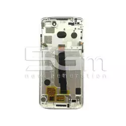 Lcd Touch Black + Frame Silver Alcatel OT-6060S Idol 5S