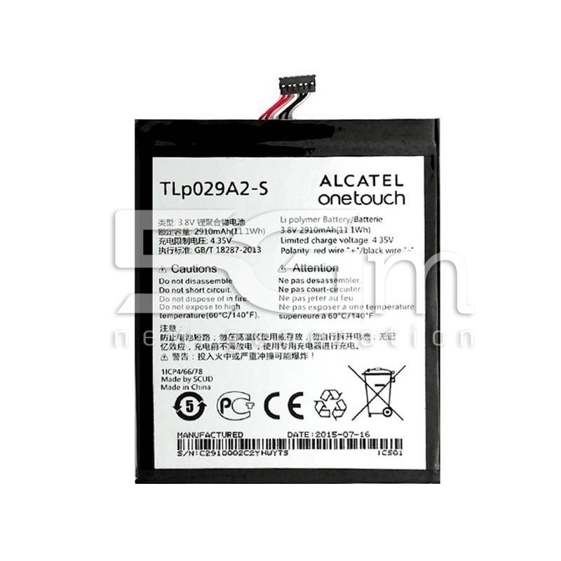 Batteria TLp029A2-S 2910 Mah Alcatel OT-6039 Idol 3