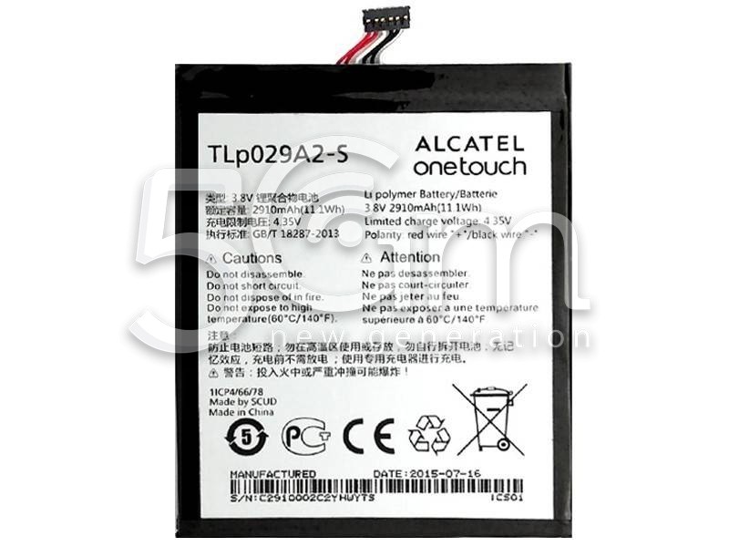 Battery TLp029A2-S 2910 Mah Alcatel OT-6039 Idol 3