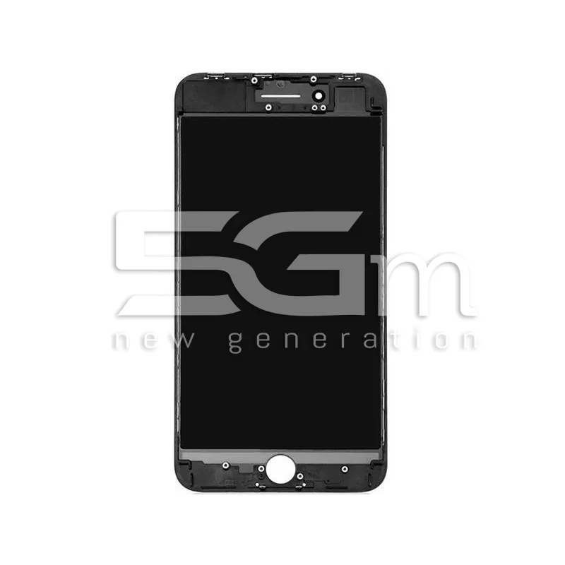 Vetro Nero + Frame Ultra Resistente IPhone 8 Plus No Logo