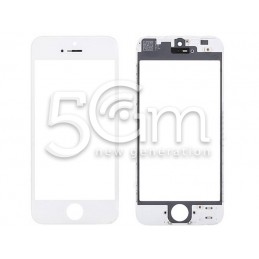 Vetro Bianco Con Pellicola Oca + Frame iPhone 5G