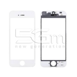 Vetro Bianco Con Pellicola Oca + Frame iPhone 5G