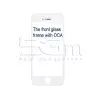 Lens White Whit Stickers  Oca + Frame iPhone 5G