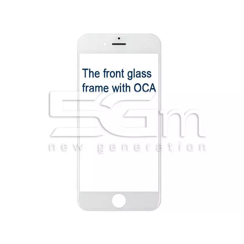 lens white frame + oca iphone 6s Plus