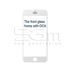Vetro Bianco Con Pellicola Oca + Frame iPhone 6S