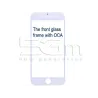 Vetro Bianco Con Pellicola Oca + Frame iPhone 7
