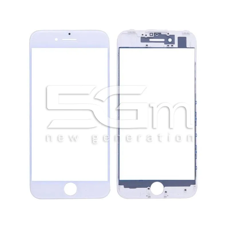 White Glass With Goose Film + iPhone Frame 7