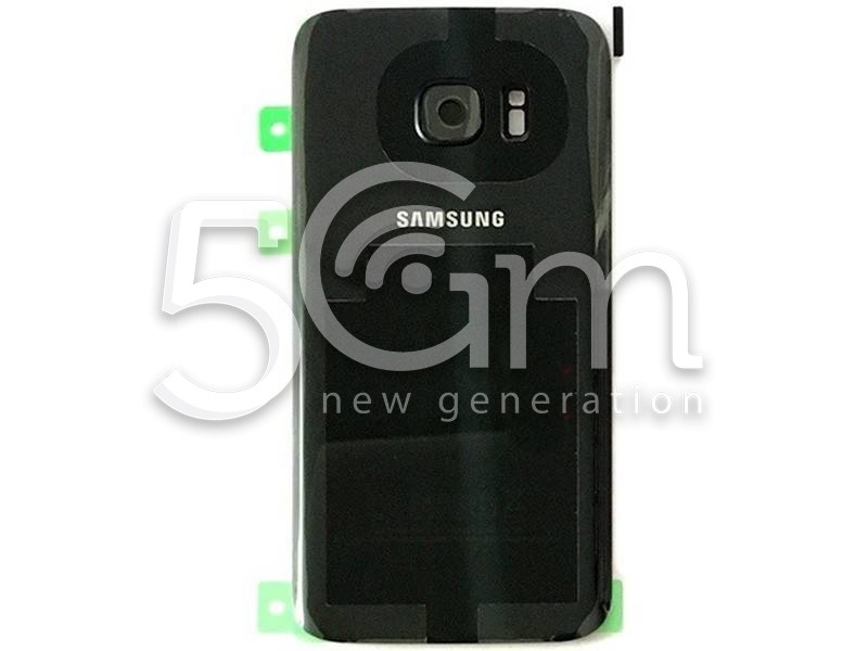 Samsung SM-G930 S7 Black Back Cover Includes Glass Lens + Camera Frame 