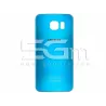Retro Cover Celeste + Adesivo Guarnizione Samsung SM-G920 S6 Ori