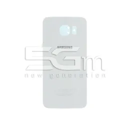 Retro Cover Bianco + Adesivo Guarnizione Samsung SM-G920 Ori