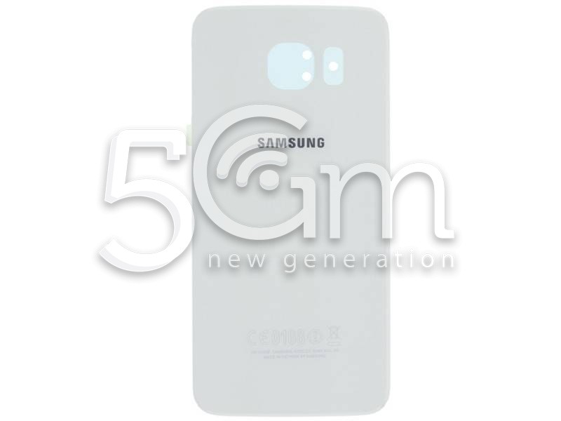 Retro Cover Bianco + Adesivo Guarnizione Samsung SM-G920 Ori