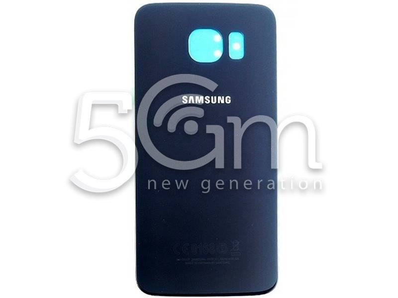 Retro Cover Blu Scuro + Adesivo Guarnizione Samsung SM-G920 "X Ver Nero ori