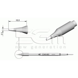 Punta di Ricambio JBC Long Life C245-903