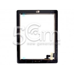 iPad 2 Black Touch Screen + Biadhesive + Full Central Button