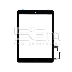 Ipad Air Black Touch Screen + Biadhesive + Full Home Button No Logo