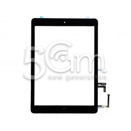 Touch Screen Nero + Biadesivo + Tasto Centrale Compleato iPad Air No Logo