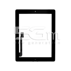 Touch Screen Nero + Adesivo + Tasto Home Completo iPad 3 No Logo