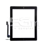 Touch Screen Nero + Tasto Home Completo + Adesivo iPad 4